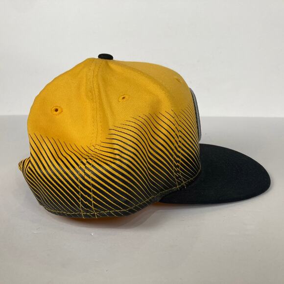 Pittsburgh Steelers New Era Dashed Lines Snapback Hat 9fifty Cap Yellow Black - Picture 6 of 10